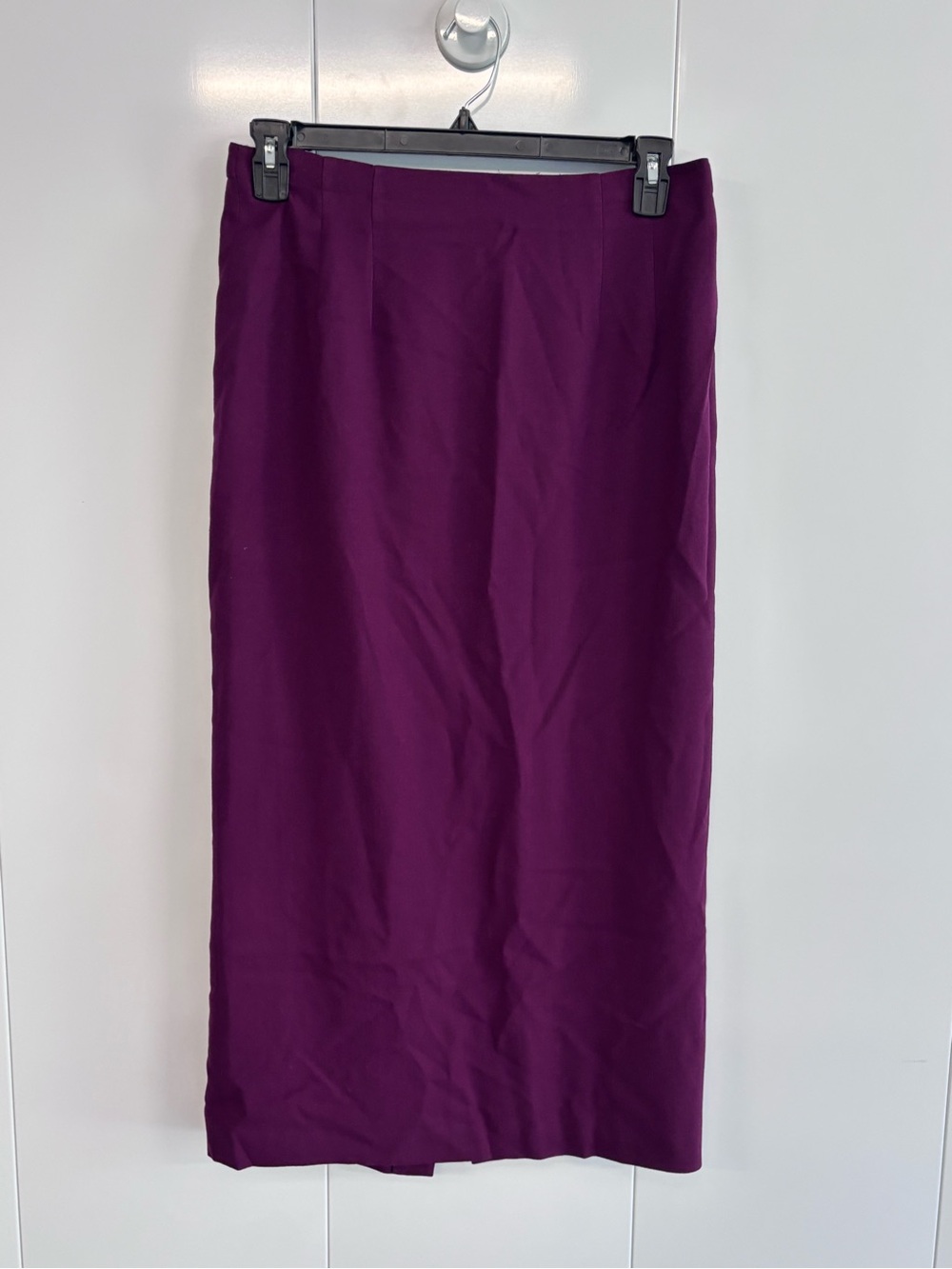 Vintage 90s Talbots 100% Wool Plum A Line Maxi Skirt Women’s 10 Made In USA